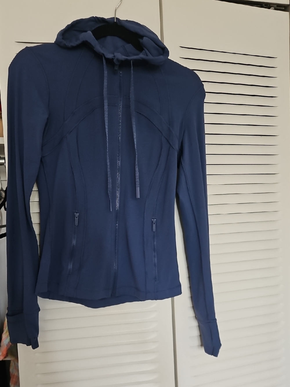 lululemon athletica Navy Blue Full-Zip Hoodie Sweater